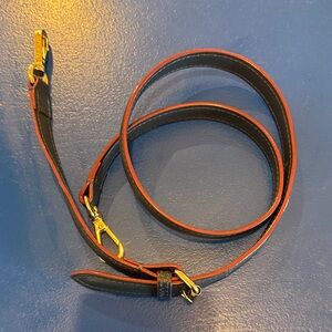 MZ Wallace Replacement Crossbody Strap Navy Red Webbing Leather EUC